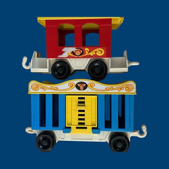 Vintage 1973 Fisher-Price Little People Family Circus Train Set - Picture 14 of 16
